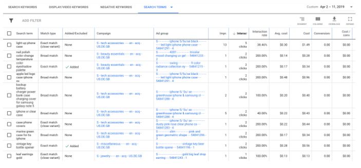keyword planner