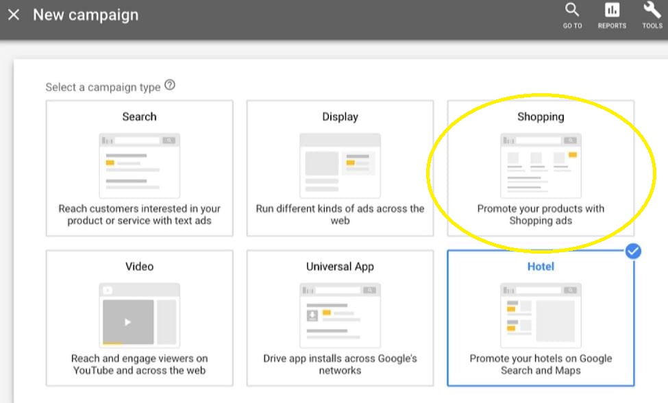 google campaign types