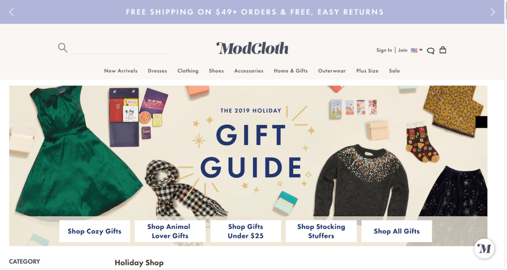 modcloth halloween promo ex