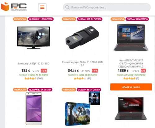 pc componentes screenshot