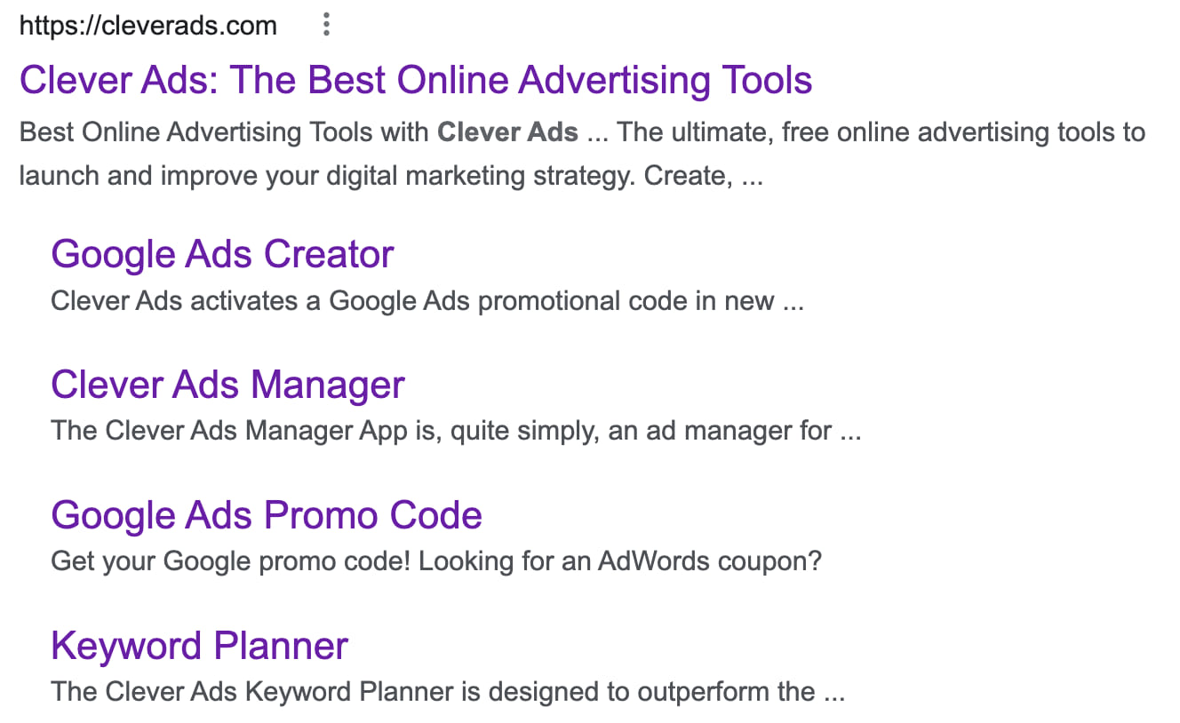 clever ads text ads example