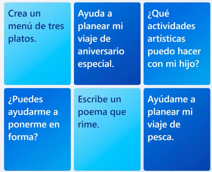 novedades de bing